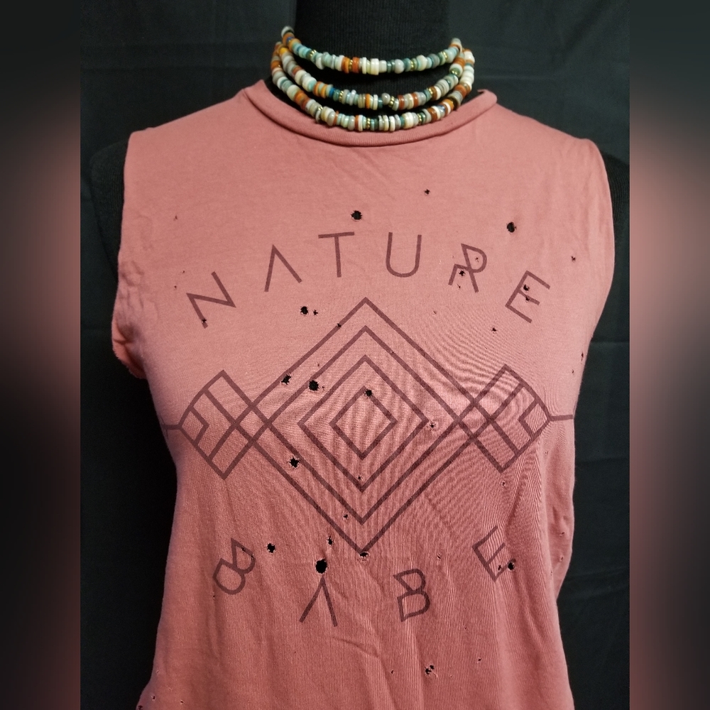 DAYDREAMER Boho Nature Babe Mauve-Color Tank Top RARE O/S-NEW!